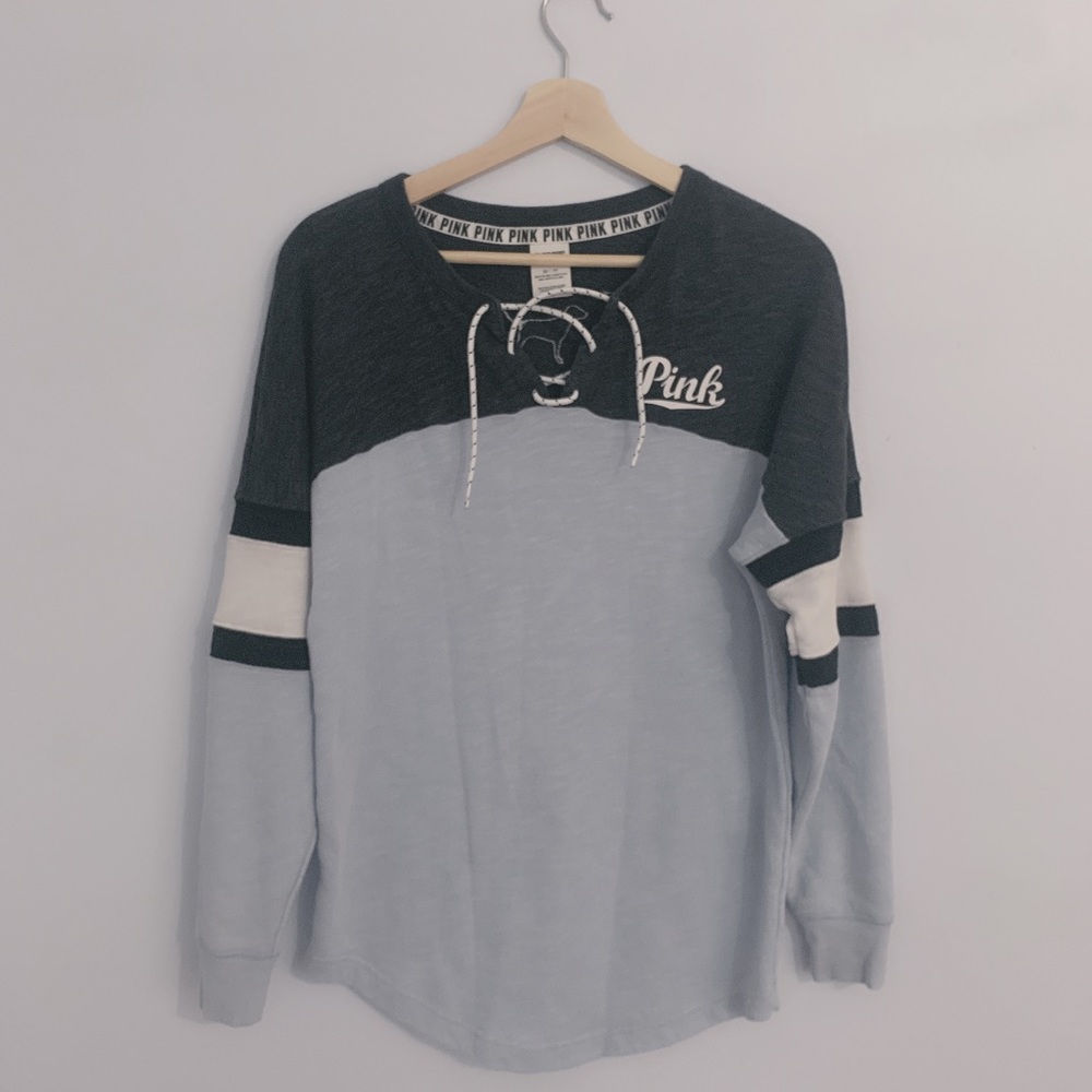 PINK light blue sweater